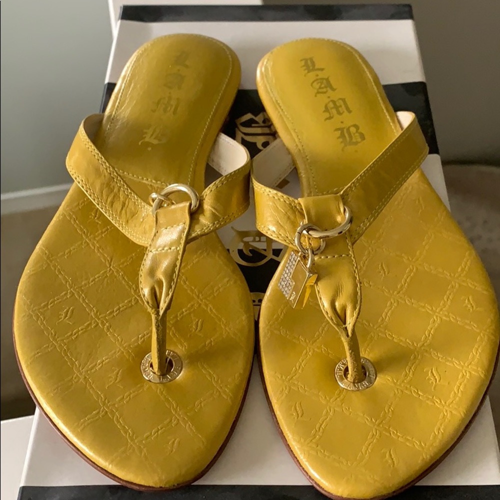 Yellow L.A.M.B. Sandals